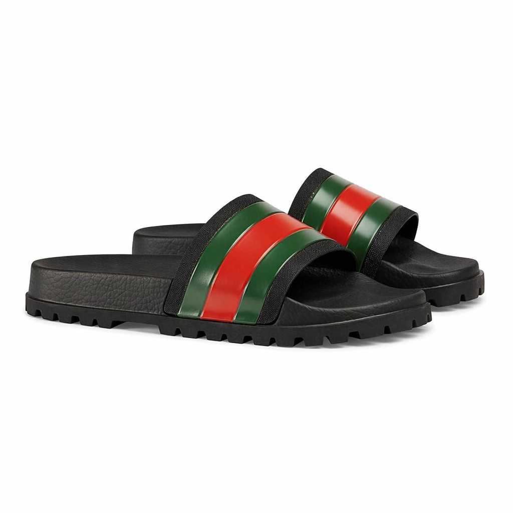 Chinelo Slide Gucci Preto