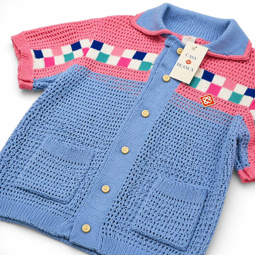 Conjunto Casablanca Knit Checker Multicolor